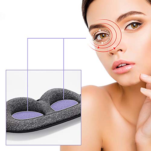 MZOO Sleep Mask for Women Men, 100% Block Out Light Sleeping Eye Mask Protect...