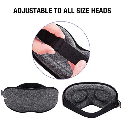 MZOO Sleep Mask for Women Men, 100% Block Out Light Sleeping Eye Mask Protect...