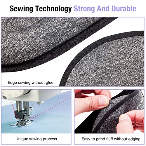 MZOO Sleep Mask for Women Men, 100% Block Out Light Sleeping Eye Mask Protect...