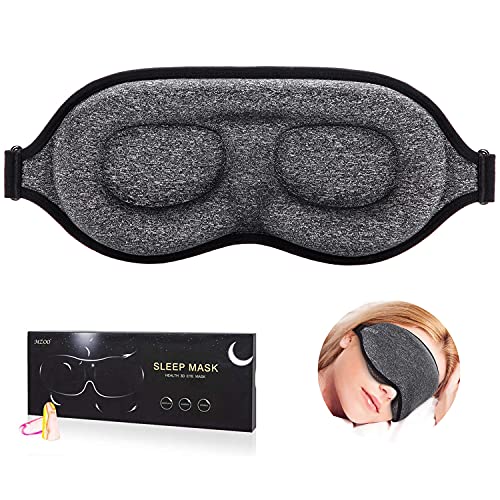 MZOO Sleep Mask for Women Men, 100% Block Out Light Sleeping Eye Mask Protect...