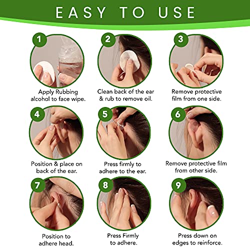 Pretty Ears Cosmetic Ear Correctors (4 Pairs) – Behind Ear Adhesive Ear Corre...