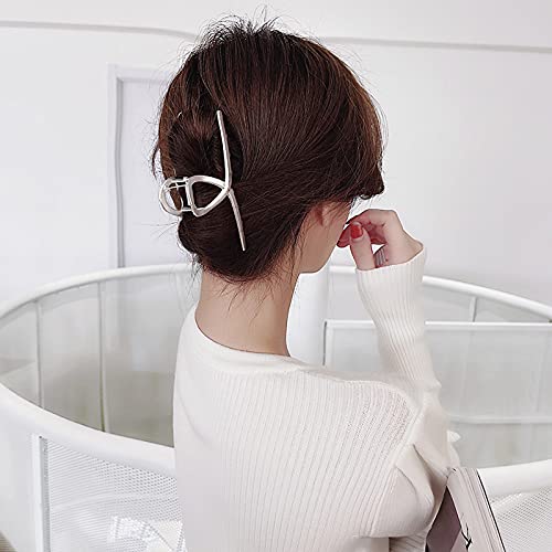 4.5 Inch Large Metal Hair Clips, 2 PCS Big Non-Slip Metal Hair Clips Accessor...