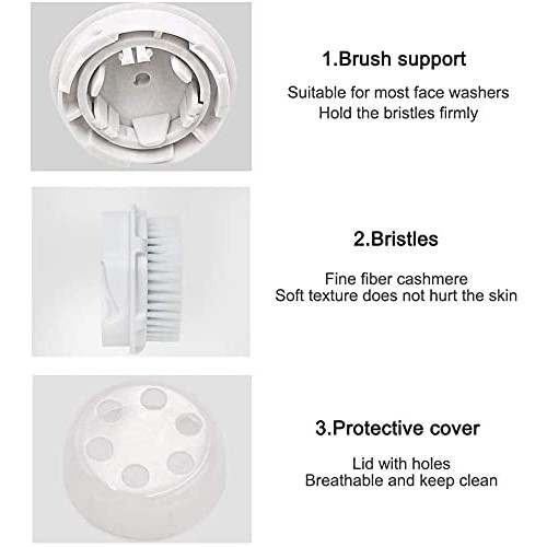 Facial Cleansing Brush Heads,Facial Brush Replacement Heads,for 6 Skin Types(...