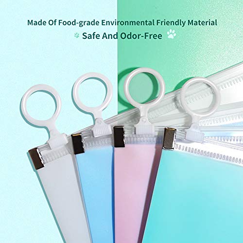 LSxia 4 Packs Face Cover Organizer Case Mask Zipper Storage Bag Cosmetic Cont...