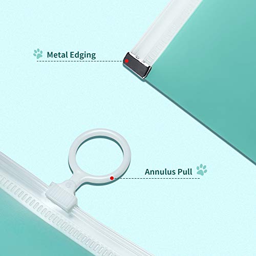 LSxia 4 Packs Face Cover Organizer Case Mask Zipper Storage Bag Cosmetic Cont...