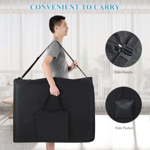 Massage Table Portable Massage Bed Aluminum 3 Section 9 Height Adjustment wit...