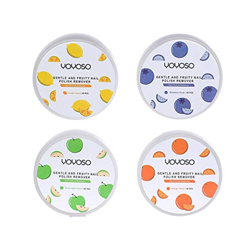 Nail Polish Remover Pads - Acetone Free - 192Pcs Pads - 4 Fragrances Disinfec...