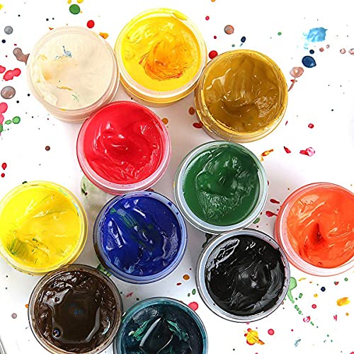 Plastic Cosmetic Containers 12 Pcs Round Pot Jars with Black Lids Empty 4oz C...