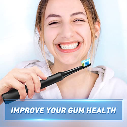 Sonic Electric Toothbrush for Adults, Rechargeable Sonic Toothbrush with 10 B...