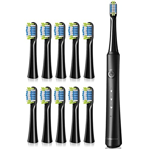 Sonic Electric Toothbrush for Adults, Rechargeable Sonic Toothbrush with 10 B...