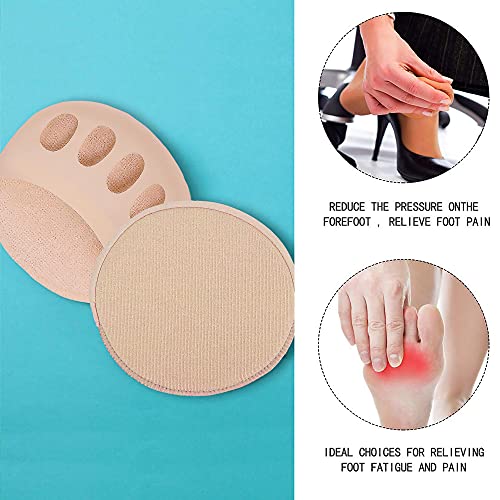 SooGree Ball of Foot Cushions (5Pairs) - Metatarsal Pads Invisible Socks for ...