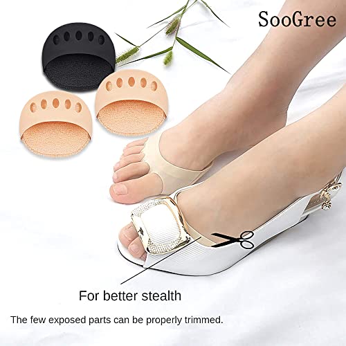 SooGree Ball of Foot Cushions (5Pairs) - Metatarsal Pads Invisible Socks for ...