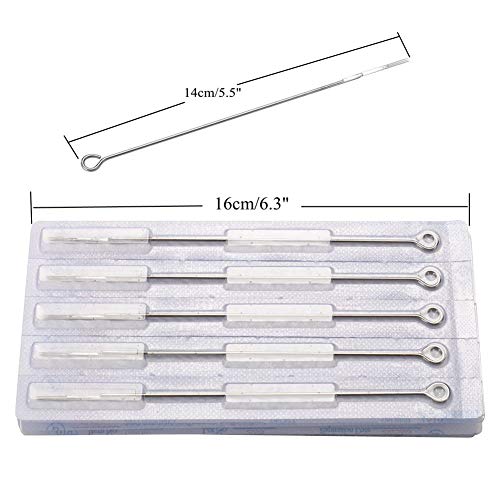 Tattoo Needles Set with 6pcs Stainless Steel Tattoo Tips,Tattoo Disposable Sh...