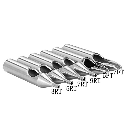 Tattoo Needles Set with 6pcs Stainless Steel Tattoo Tips,Tattoo Disposable Sh...