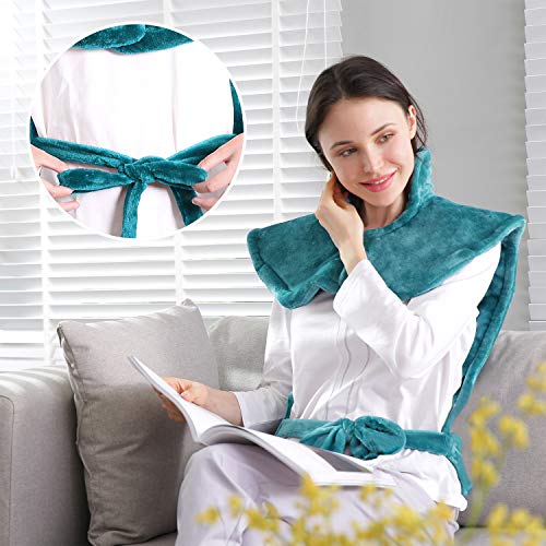 Large Heating Pad for Back and Shoulder, 24inx33in Heat Wrap with Fast-Heatin...