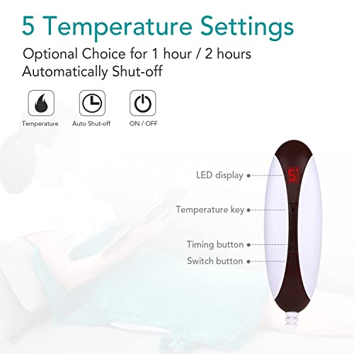 Large Heating Pad for Back and Shoulder, 24inx33in Heat Wrap with Fast-Heatin...