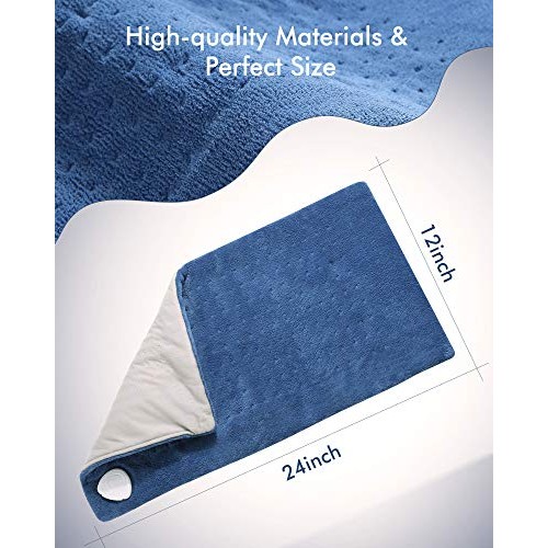 Large Heating Pad for Back Pain, Neck and Shoulders and Cramps, 12" x 24" Siz...