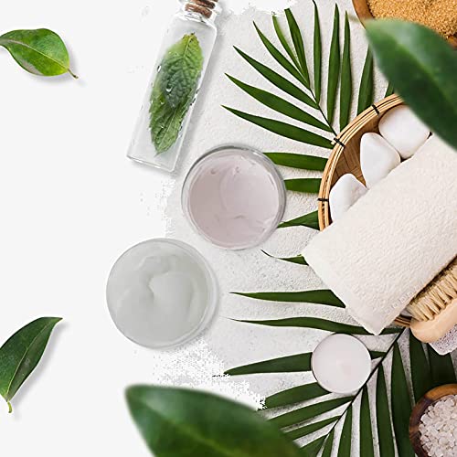 36 Pack 4 OZ Plastic Jars Round Clear Cosmetic Container Jars with Lids BPA F...