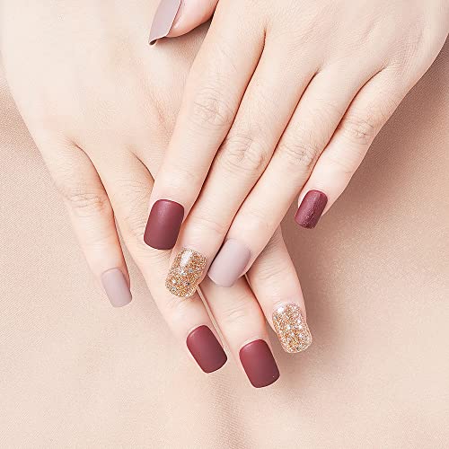 9 boxes of matte coffin short pressing nails are sent randomly (6 boxes)