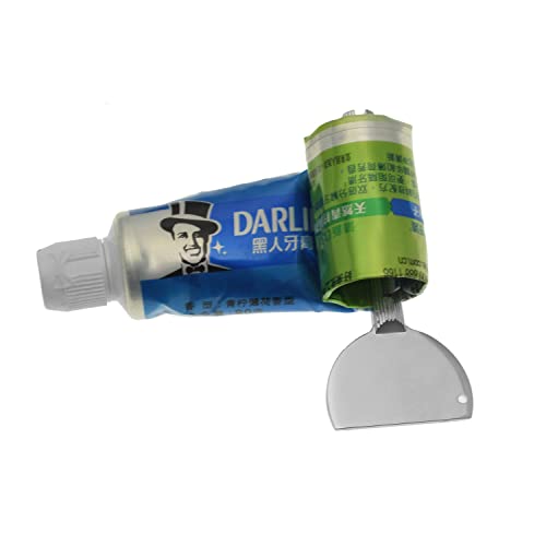 QICAITU 4PCS Tube Squeezer Toothpaste Squeezer Metal Tube Presser Tube Roller...