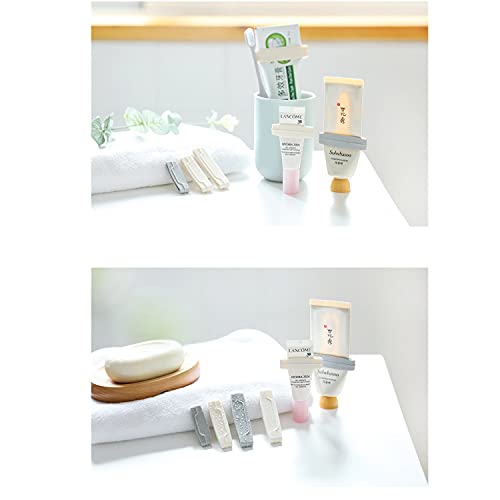 QICAITU 6pcs Toothpaste Tube Squeezers Dispenser 3 Sizes Plastic Rolling Toot...