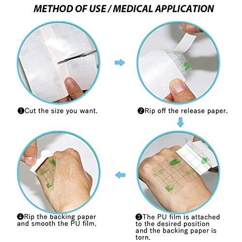 Tattoo Aftercare Waterproof Tattoo Bandage Roll Transparent Film Dressing Sec...