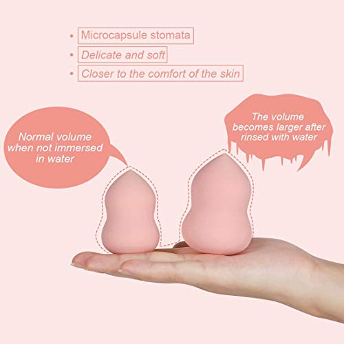 Makeup Sponge, Dry Wet Dual-Use Sponge Set,3 Practical Shapes Latex-free Flaw...