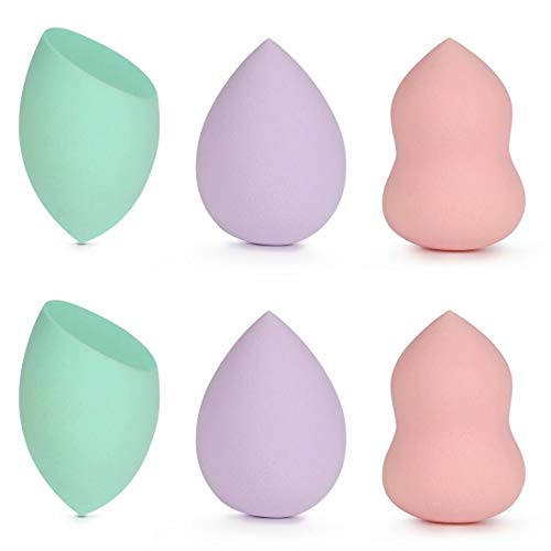 Makeup Sponge, Dry Wet Dual-Use Sponge Set,3 Practical Shapes Latex-free Flaw...