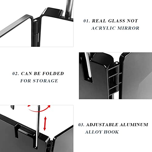 Self Haircut Mirror - Trifold Mirror, 360 Mirror for Haircuts for Men, 3way M...