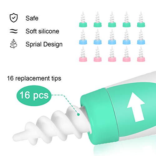 Ear Wax Removal, Soft Ear Wax Remover, NaCot Spiral Silicone Ear Wax Removal ...