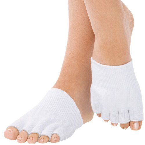 Toe Separator Socks Gel, Toe Separators 1 Pair Gel Lined Compression Toe Sepa...