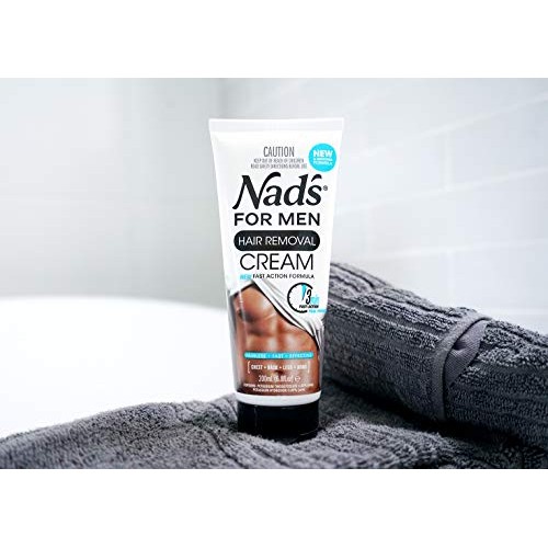 Nad's for Men Hair Removal Cream - Painless Hair Removal For Men - Soothing D...