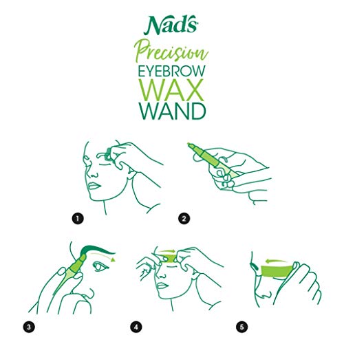 Nad's Eyebrow Shaper Wax Kit Eyebrow Facial Hair Removal Delicate Areas Cotto...
