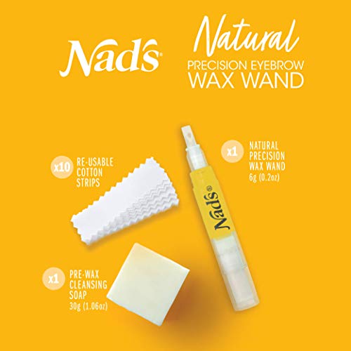 Nad's Eyebrow Shaper Wax Kit - Natural All Skin Types - Eyebrow Facial Hair R...