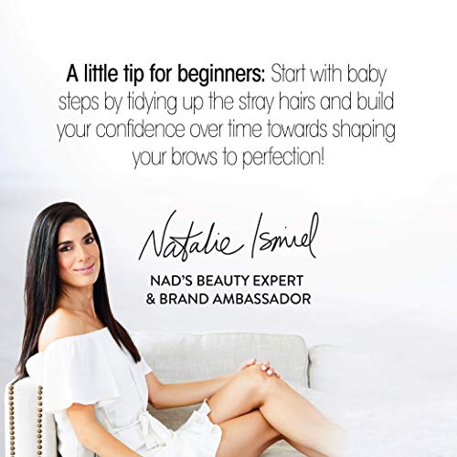 Nad's Eyebrow Shaper Wax Kit - Natural All Skin Types - Eyebrow Facial Hair R...