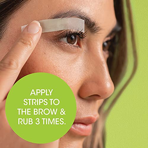 Nad's Eyebrow Wax Strips - Facial Hair Removal for Women - Eyebrow Wax Kit wi...