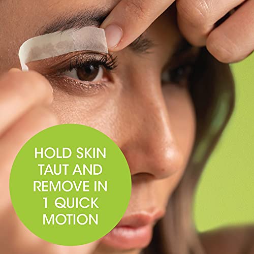 Nad's Eyebrow Wax Strips - Facial Hair Removal for Women - Eyebrow Wax Kit wi...