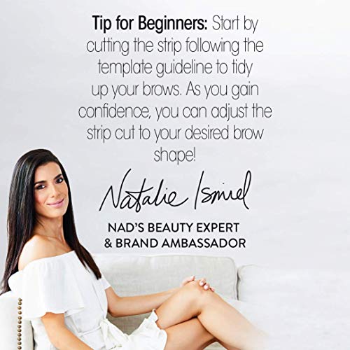 Nad's Eyebrow Wax Strips - Facial Hair Removal for Women - Eyebrow Wax Kit wi...