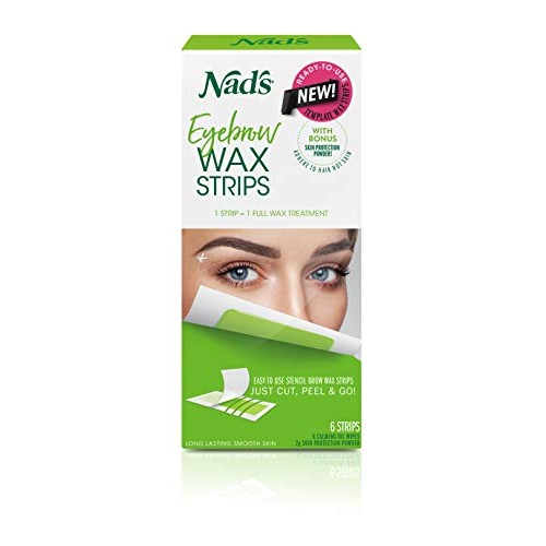 Nad's Eyebrow Wax Strips - Facial Hair Removal for Women - Eyebrow Wax Kit wi...