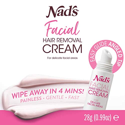 Nad's Facial Hair Removal Cream - Gentle & Soothing Hair Removal For Women - ...