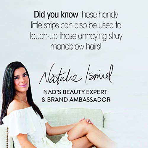 Nad's Facial Wax Strips - Hypoallergenic All Skin Types - Facial Hair Removal...