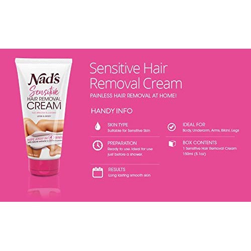 Nad's Hair Removal Cream - Gentle & Soothing Hair Removal For Women - Sensiti...