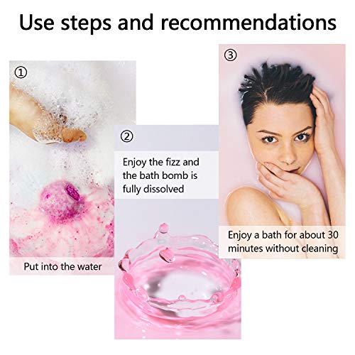 Organic Bath Bombs Gift Set, 50 Handmade Bulk Bath Bombs For Kids, Women, Men...