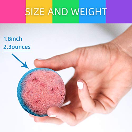 Organic Bath Bombs Gift Set, 50 Handmade Bulk Bath Bombs For Kids, Women, Men...