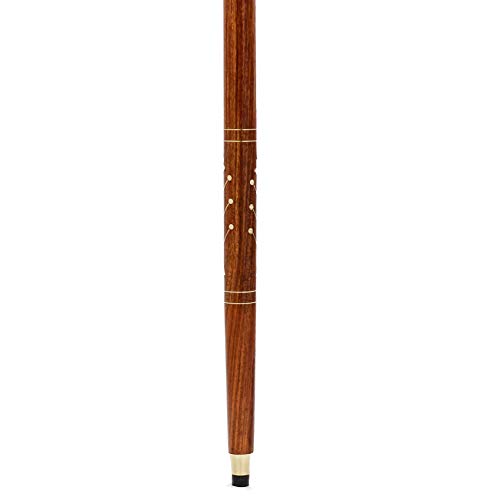 Premium Chromed Deluxe Walking Sticks | Rosewood Crafted Walking Cane with So...