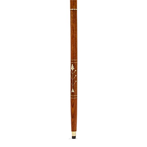 Premium Chromed Deluxe Walking Sticks | Rosewood Crafted Walking Cane with So...