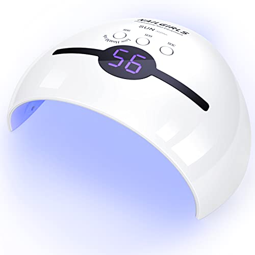 UV LED Nail Lamp, NAILGIRLS 48W UV LED Nail Dryer for Gel Polish with Automat...