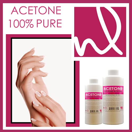 Nailite Nail Polish Remover – 100% Pure Acetone, Quick Professional Ultra-Pow...