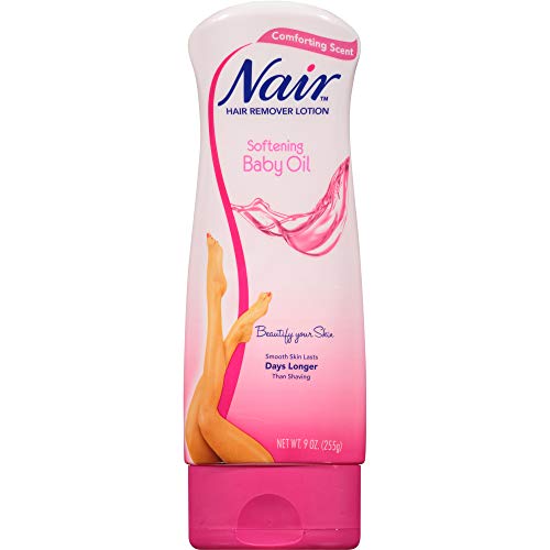 Nair Hair Removal Body Cream with Softening Baby Oil, Leg and Body Hair Remover