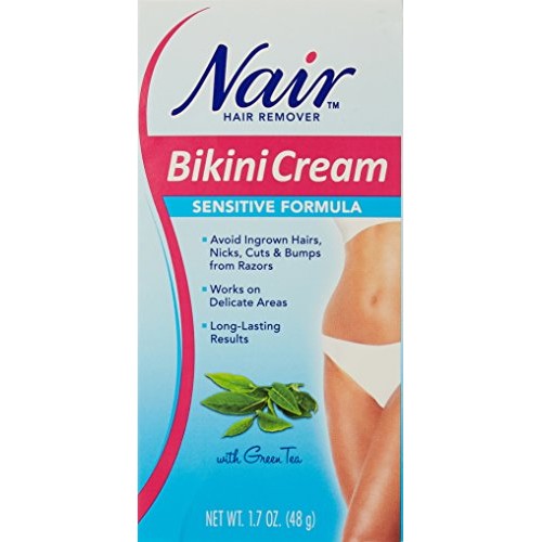 Nair Hair Remover Bikini Cream Sensitive 1.7 Ounce (50ml) (2 Pack)